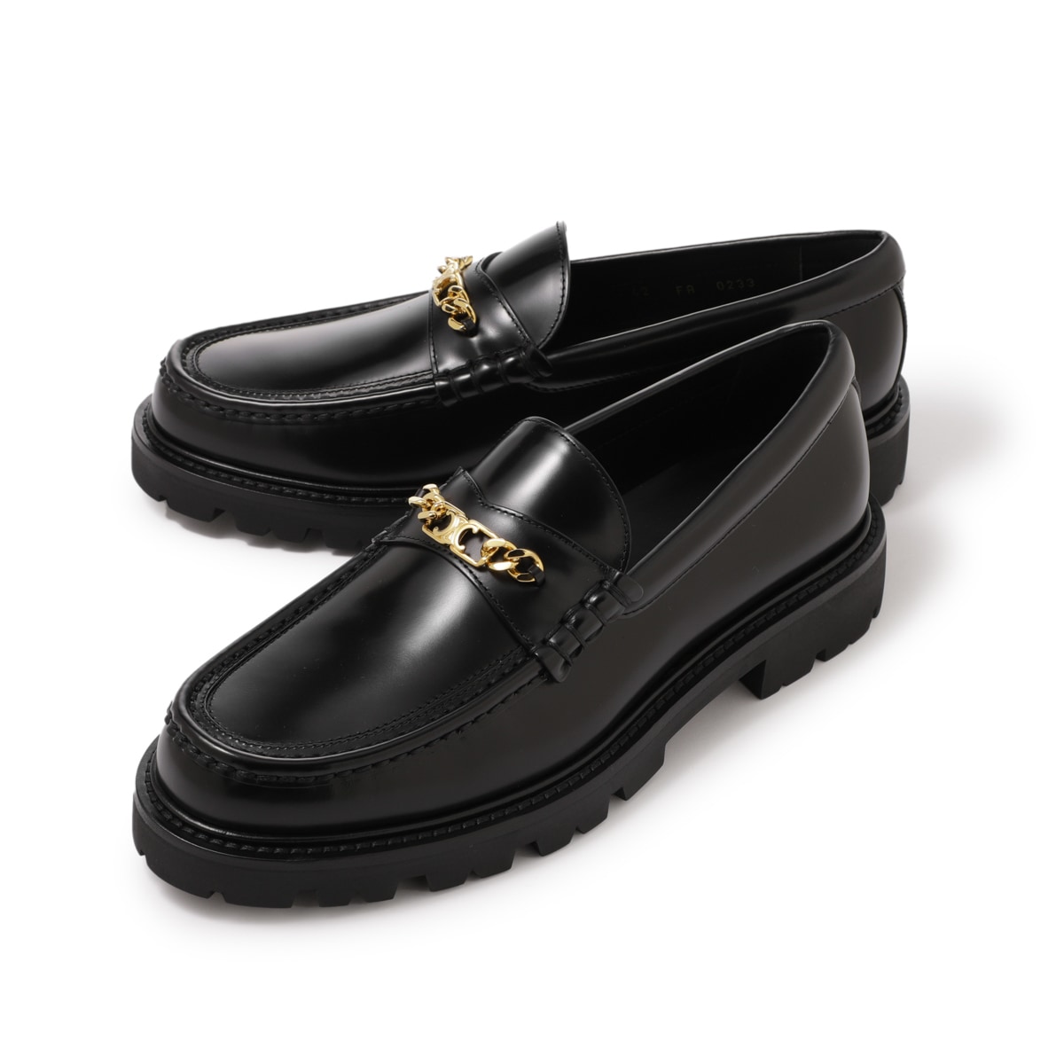 【WLCP】【訳あり】【アウトレット】 CELINE セリーヌ ローファー/MARGARET TRIOMPHE CHAIN CHUNKY LOAFER【返品交換不可】 メンズ