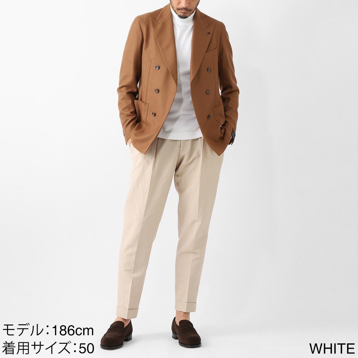 Gran Sasso グランサッソ モックネック半袖ニット/LUPETTO M/M 12G【大きいサイズあり】 メンズ