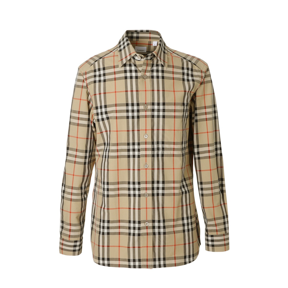 アウトレット】BURBERRY バーバリー 長袖レギュラーカラーシャツ/総柄