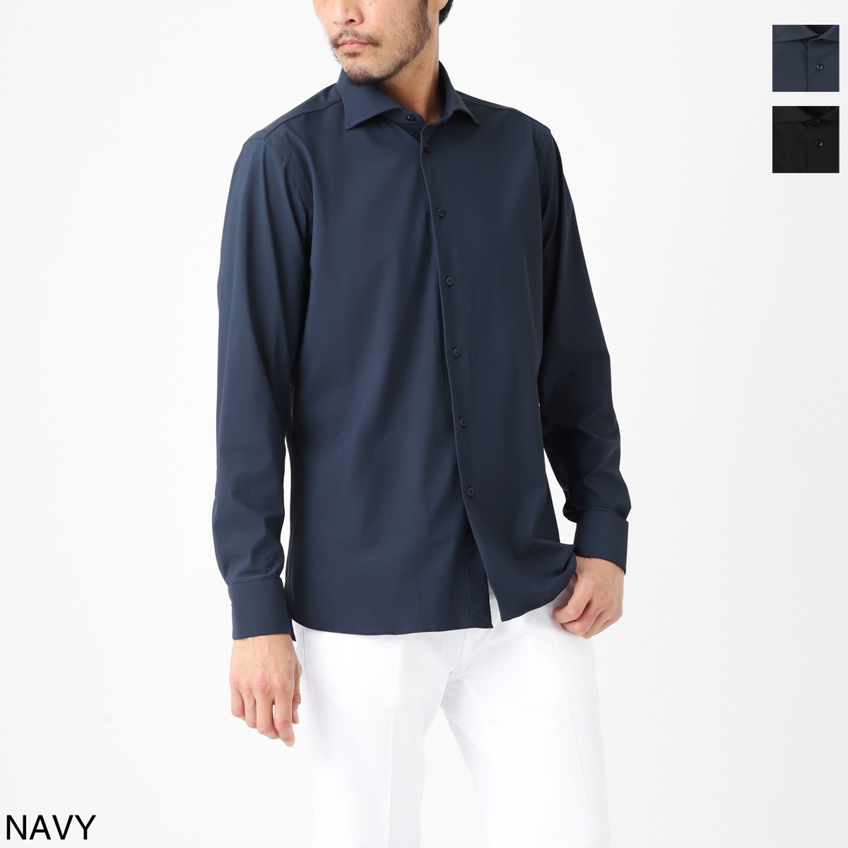 BORRIELLO ボリエッロ ワイドカラー シャツ/セミワイドカラー フレンチカラー/MARECHIARO SLIM FIT メンズ