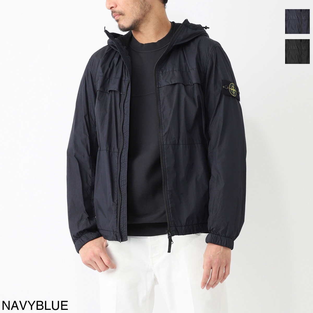 【アウトレット】STONE ISLAND ストーンアイランド フーデッド ブルゾン/40922 GARMENT DYED CRINKLE REPS R-NY メンズ