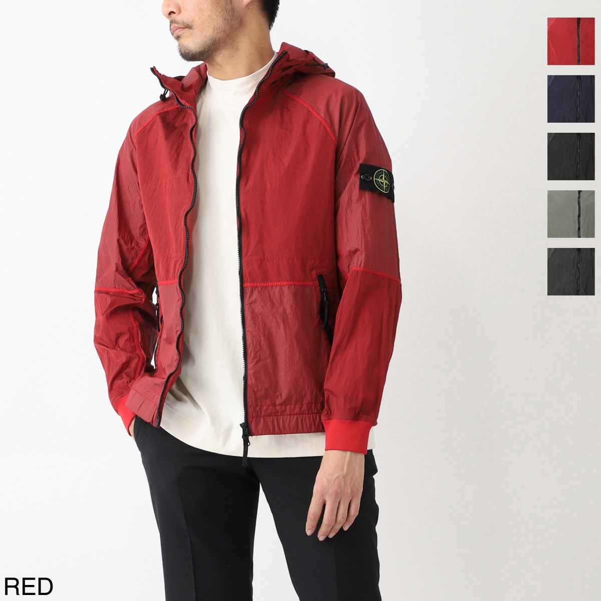 【アウトレット】STONE ISLAND ストーンアイランド フーデッド ブルゾン/42020 NYLON METAL WATRO-TC IN ECONYL REGENERATED NYLON メンズ