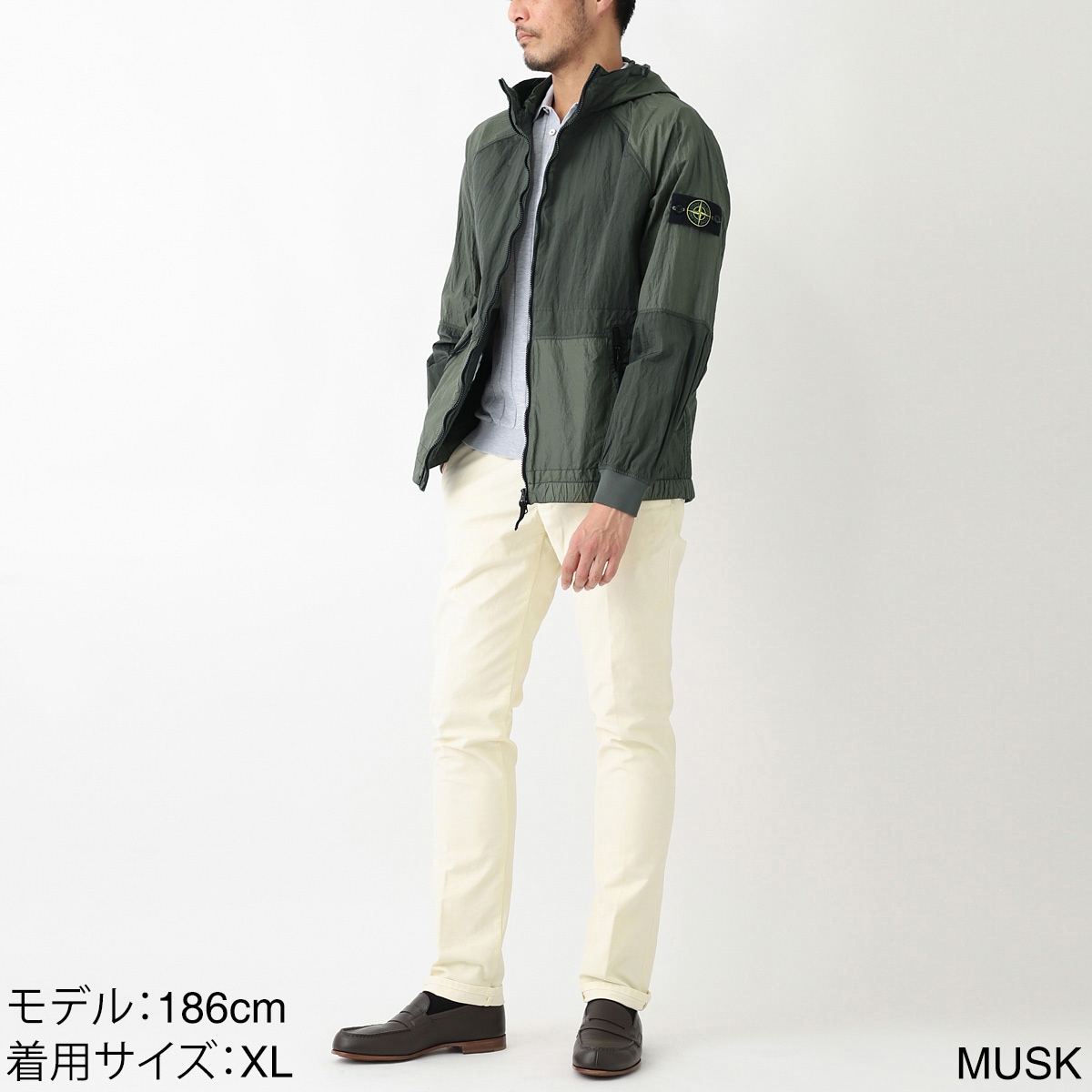 STONE ISLAND ストーンアイランド フーデッド ブルゾン/42020 NYLON