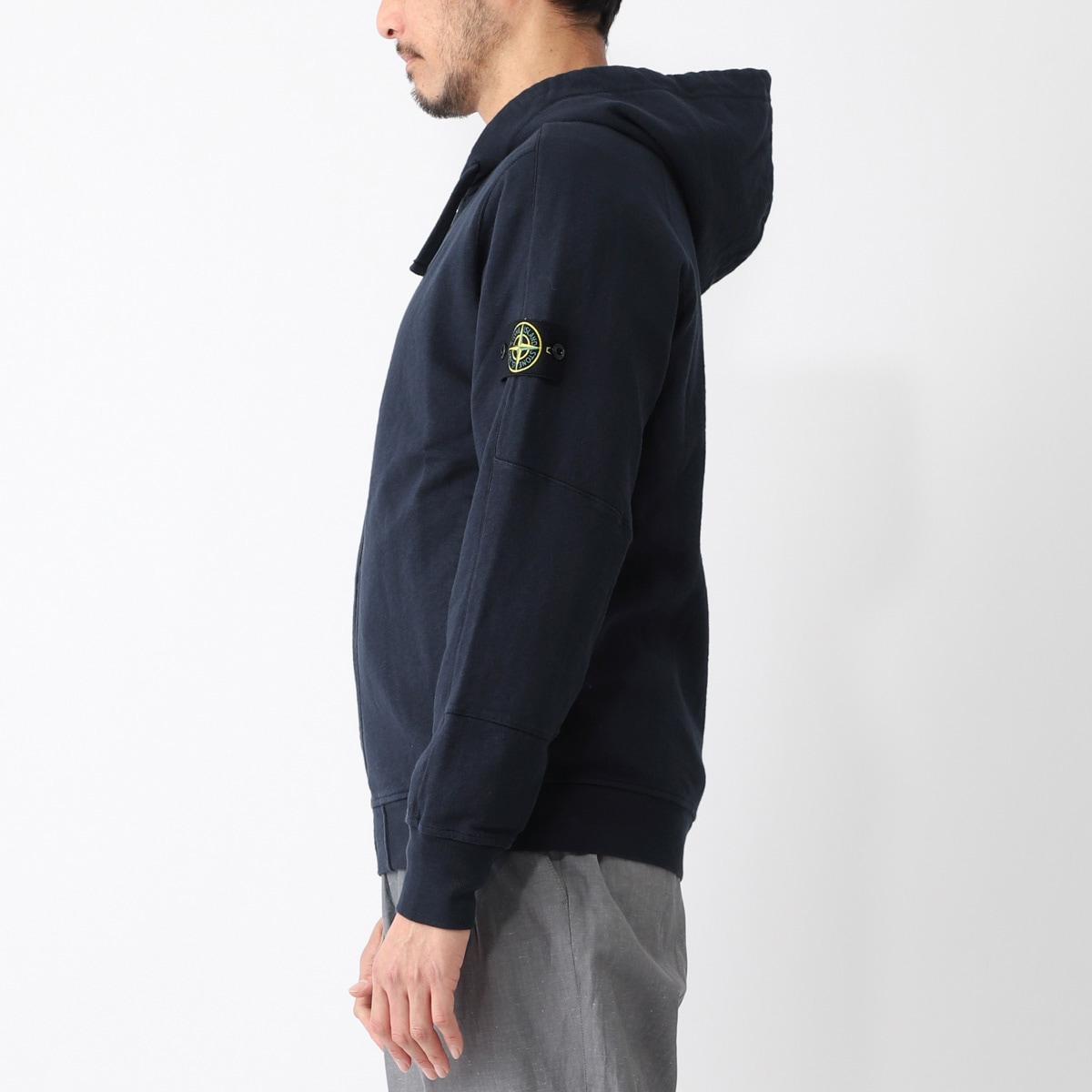 STONE ジップアップパーカ mb-63160 アウトレット】STONE ISLAND ストーンアイランド ジップアップ