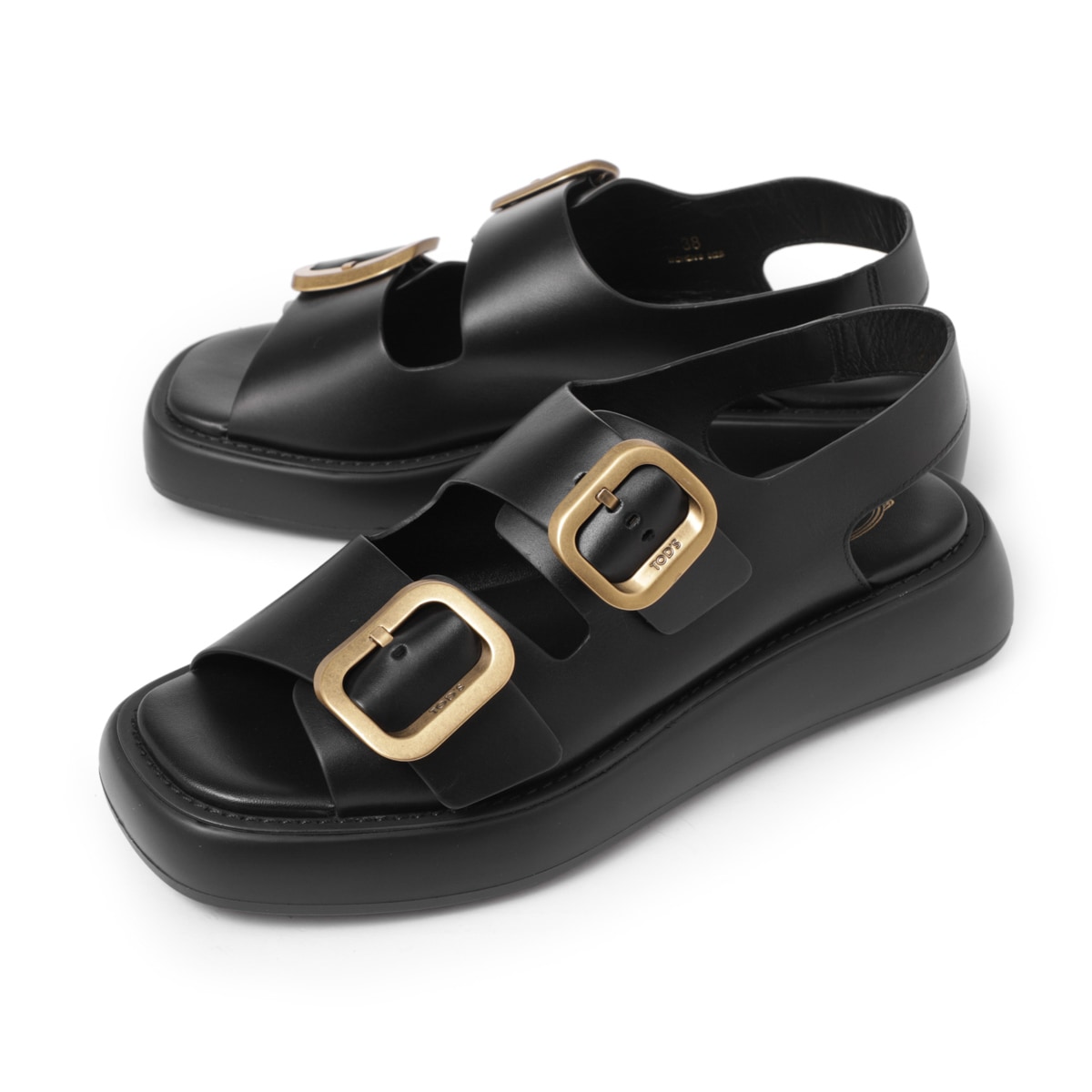 【TOD'S】Sandals カーフスキン サンダル TODS トッズ サンダル/GOLDEN CALF【大きいサイズあり