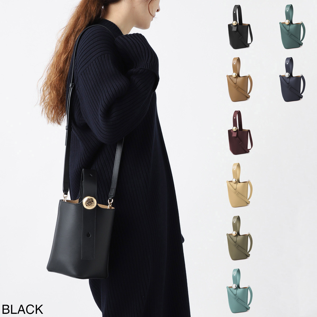 LOEWE ロエベ バケットバッグ 3WAY/ショルダーバッグ/PEBBLE BUCKET BAG MINI レディース