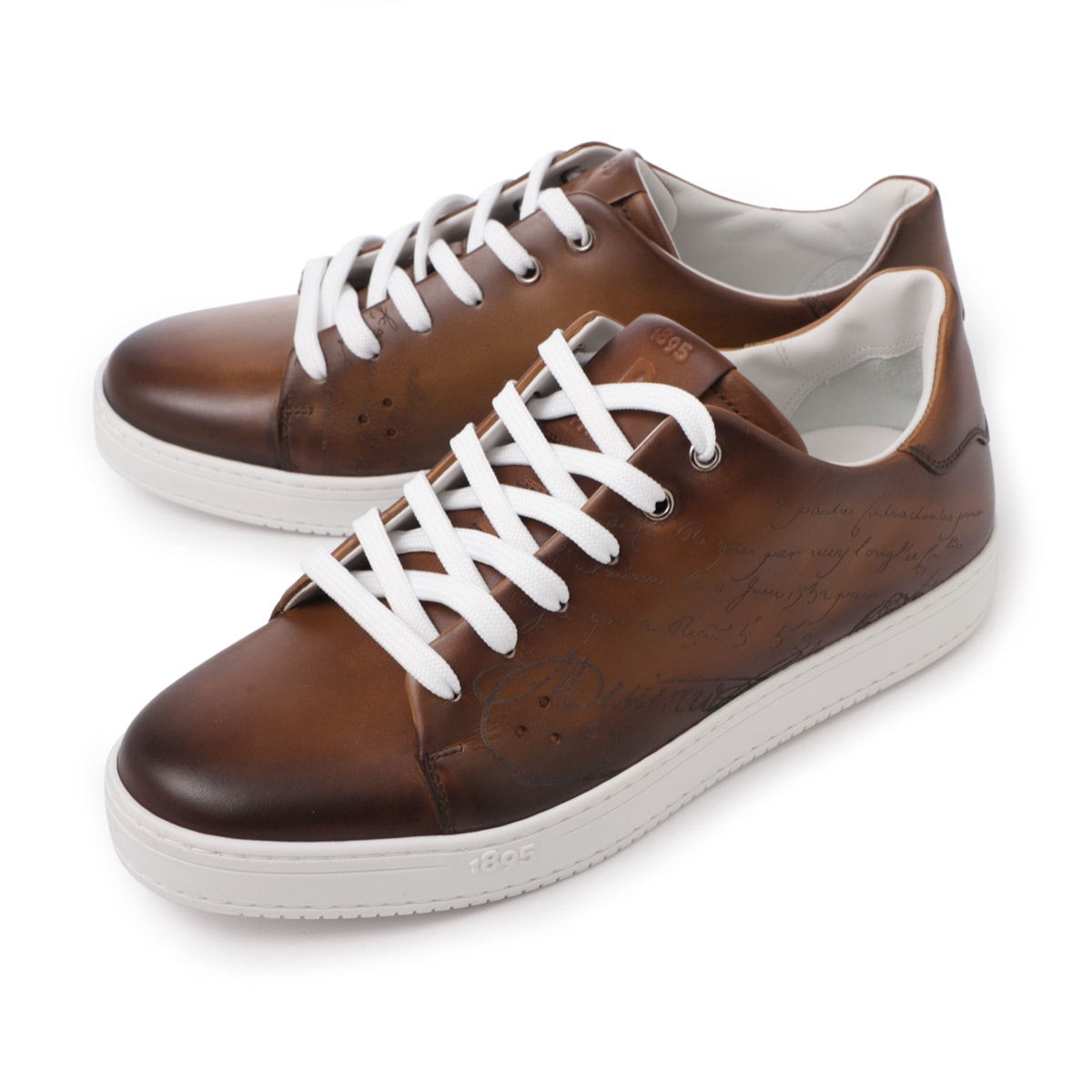 【アウトレット】BERLUTI ベルルッティ スニーカー/Playtime Scritto Leather Sneaker メンズ
