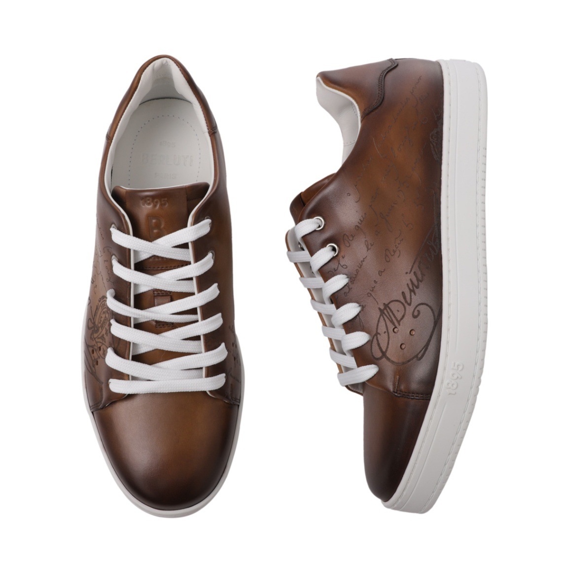 美品【Berluti/ベルルッティ】 スニーカー 1895 Bロゴ アウトレット】BERLUTI ベルルッティ スニーカー/Playtime Scritto