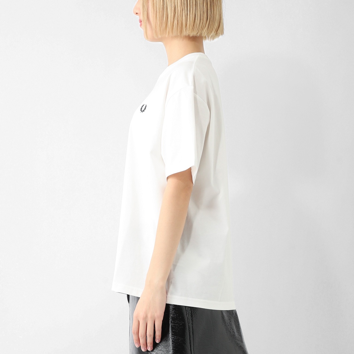 【ネコポス対応(1点まで)】FRED PERRY フレッドペリー クルーネックTシャツ/CREW NECK T-SHIRT レディース