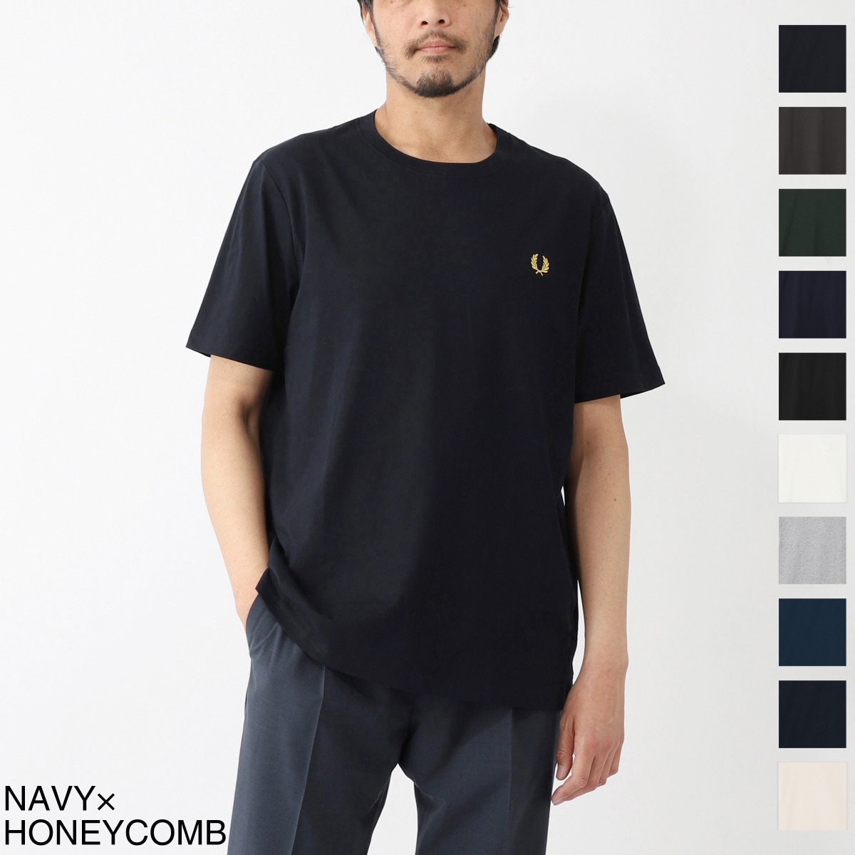 【ネコポス対応(1点まで)】FRED PERRY フレッドペリー クルーネックTシャツ/M1600 メンズ