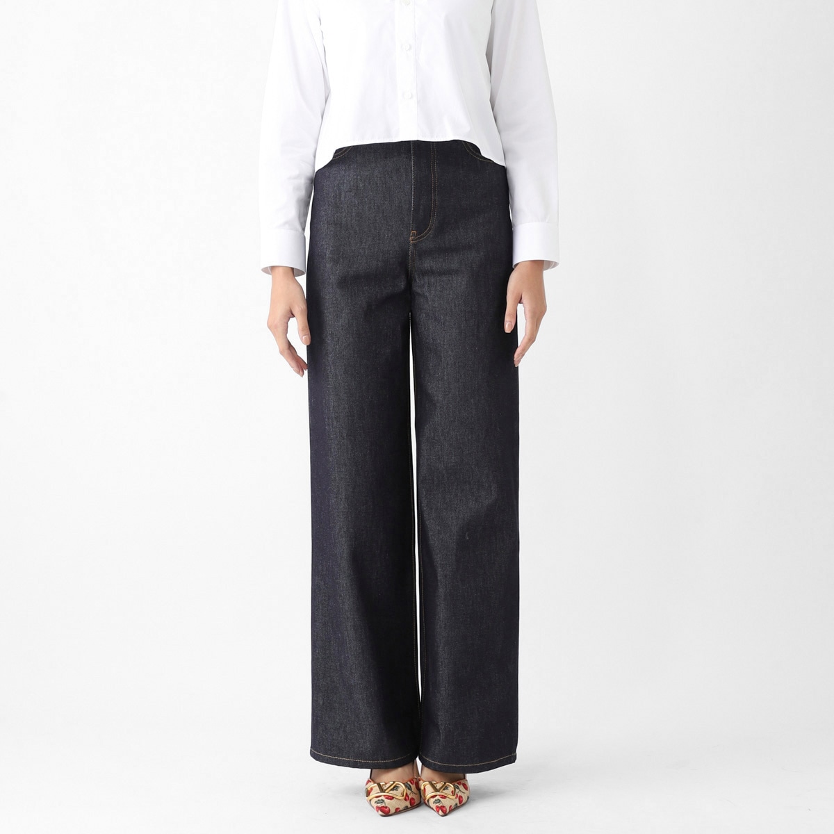 アウトレット】LOEWE ロエベ ボタンフライジーンズ/HIGH WAISTED JEANS