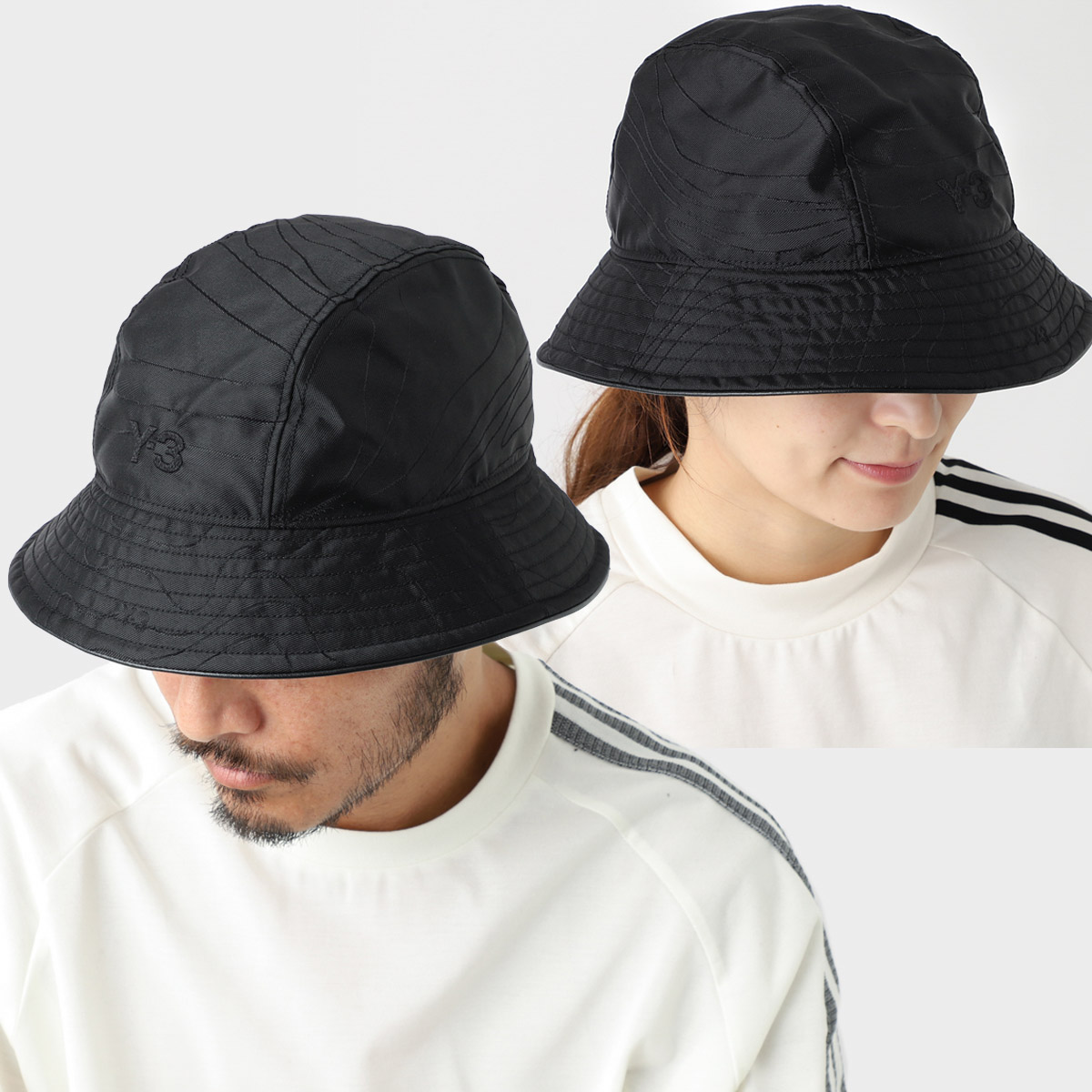 Y-3正規品❗️新品紙タグ付き⭐️BUCKET HATロゴバスケット