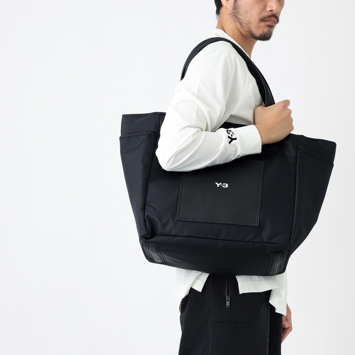 希少　Y-3 ビジネスバッグ Y-3 ワイスリー トートバッグ LUX BAG IN5159 メンズ レザー