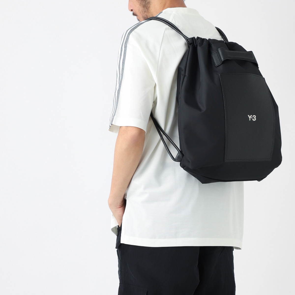 値下げ　Y-3 ワイスリー ミニジムバッグ ナップサック リュック Y3ナップサック Y3ミニジムバッグ - メルカリ