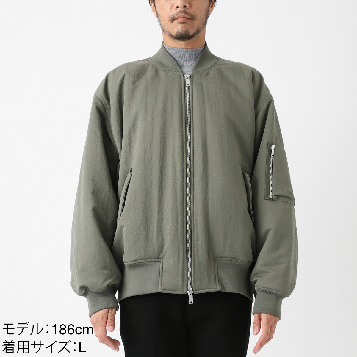 STUDIO NICHOLSON Bomber Jacket サイズ0 アウトレット】STUDIO NICHOLSON スタジオ ニコルソン 中綿入り