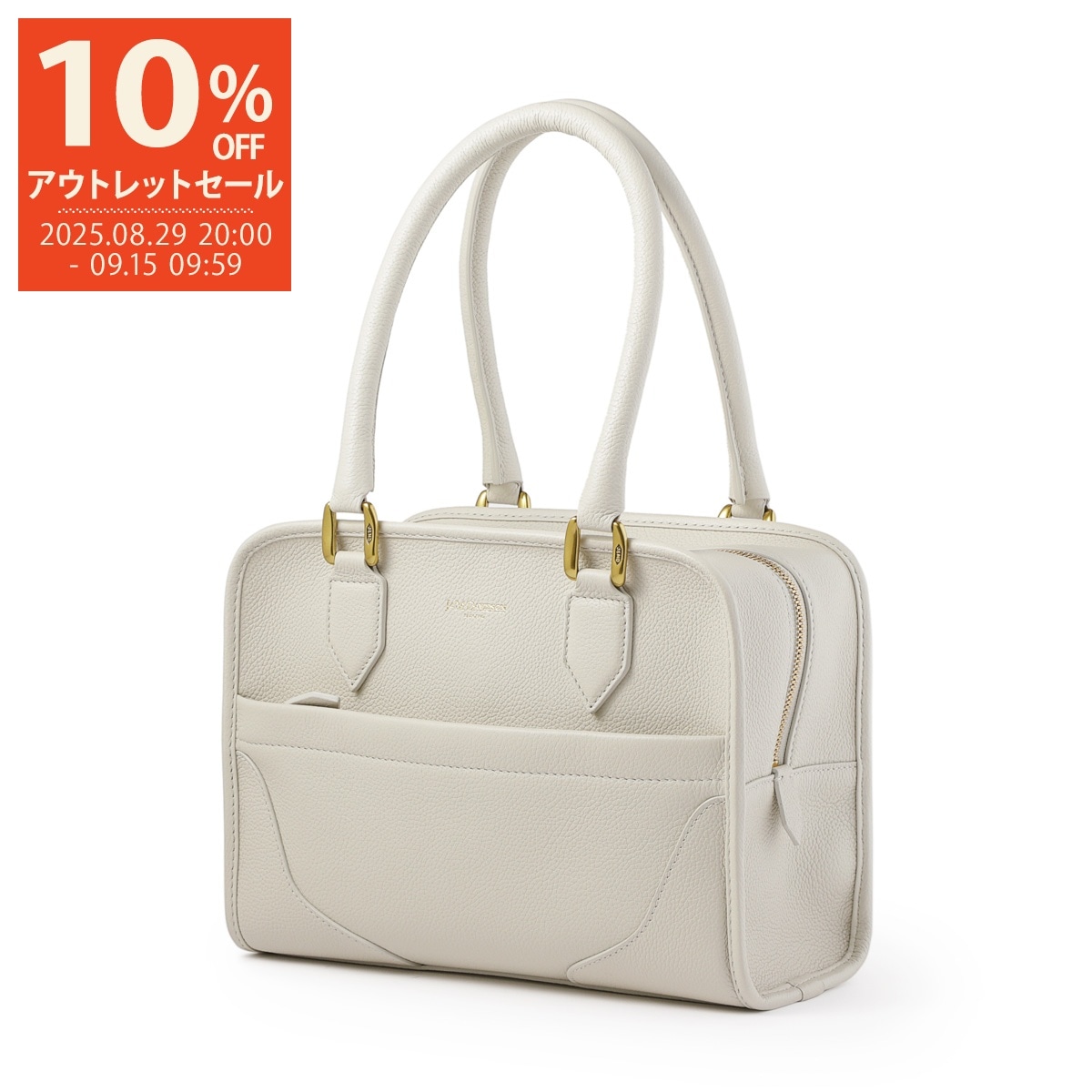 J＆Mデヴィッドソン　ミア　トートバッグ　ハンドバッグ　レザー　アイボリー 40TH EXCLUSIVE】J＆M DAVIDSON
