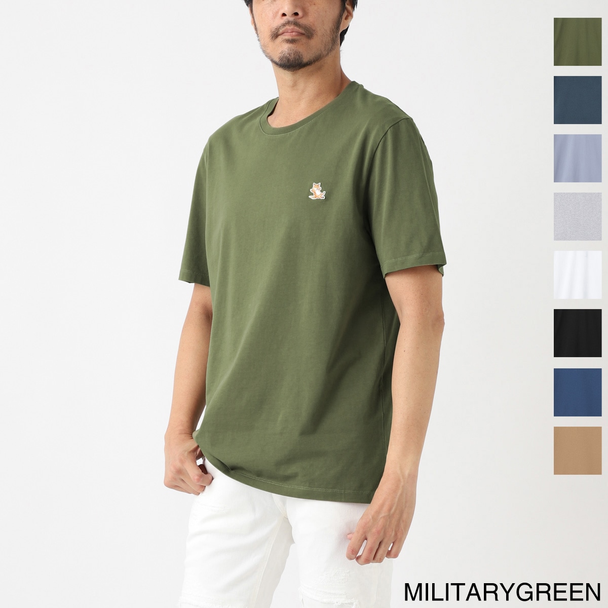 MAISON KITSUNE クルーネックTシャツ lm00110kj0008 ネコポス対応(1点まで)】MAISON KITSUNE メゾンキツネ クルー