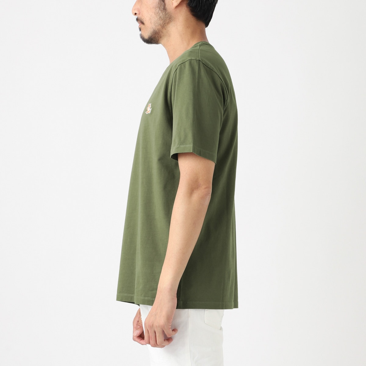 『ネコポス対応(1点まで)』MAISON KITSUNE メゾンキツネ クルーネックTシャツ/CHILLAX FOX PATCH REGULAR TEE SHIRT メンズ