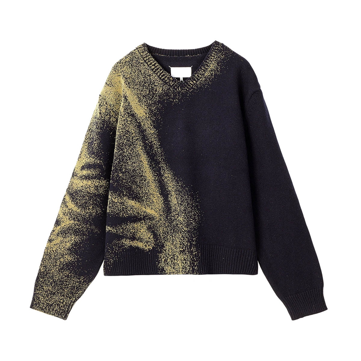 希少 メゾンマルタンマルジェラ 上質 Vネック デザインニット ウール MAISON MARGIELA/メゾン マルジェラ】V NECK KNIT（ニット／セーター