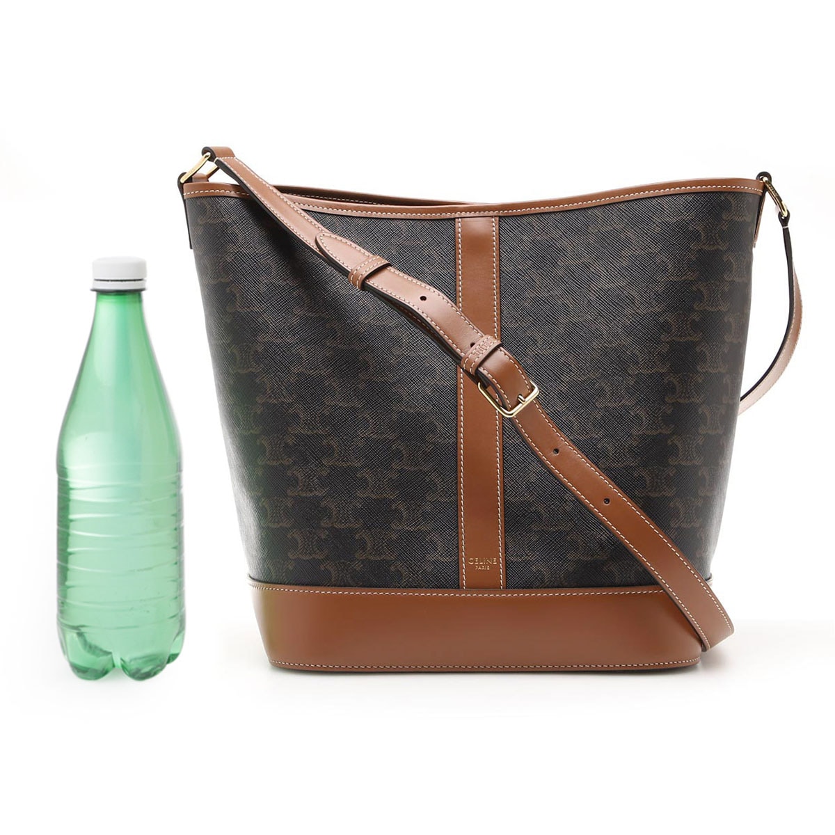 CELINE セリーヌ バケットバッグ/ショルダーバッグ/Midium Bucket TRIOMPHE CANVAS レディース