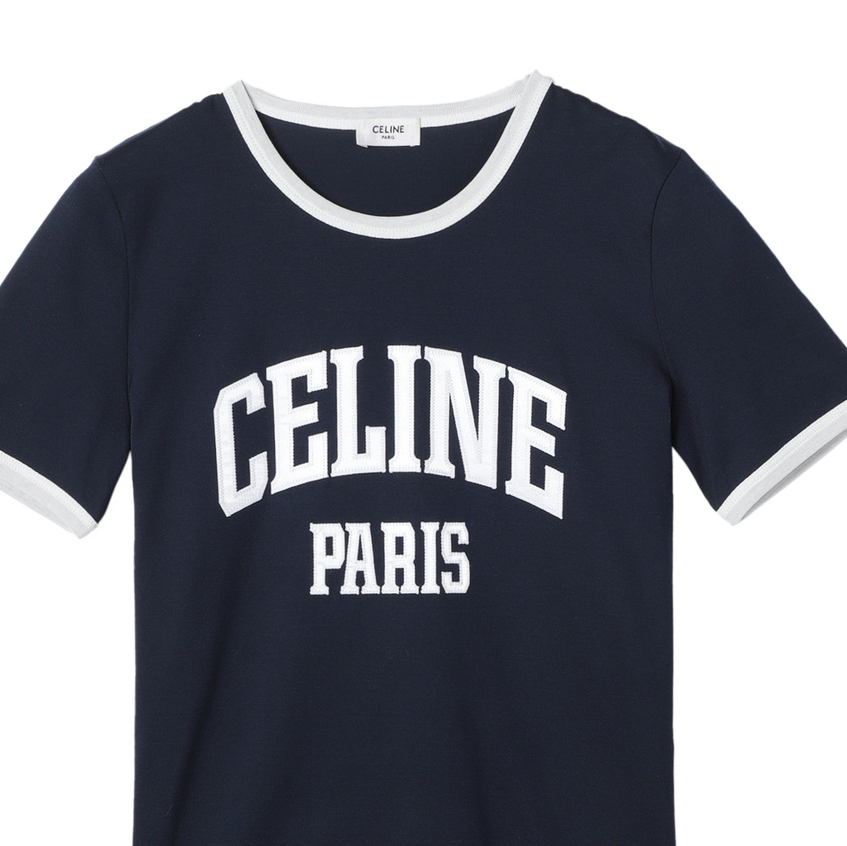 【タイムセール TOPS】CELINE セリーヌ クルーネックTシャツ/T-SHIRT 70'S CELINE PARIS レディース