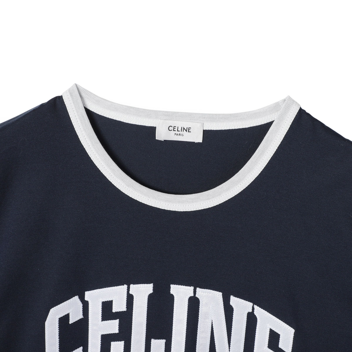 【タイムセール TOPS】CELINE セリーヌ クルーネックTシャツ/T-SHIRT 70'S CELINE PARIS レディース