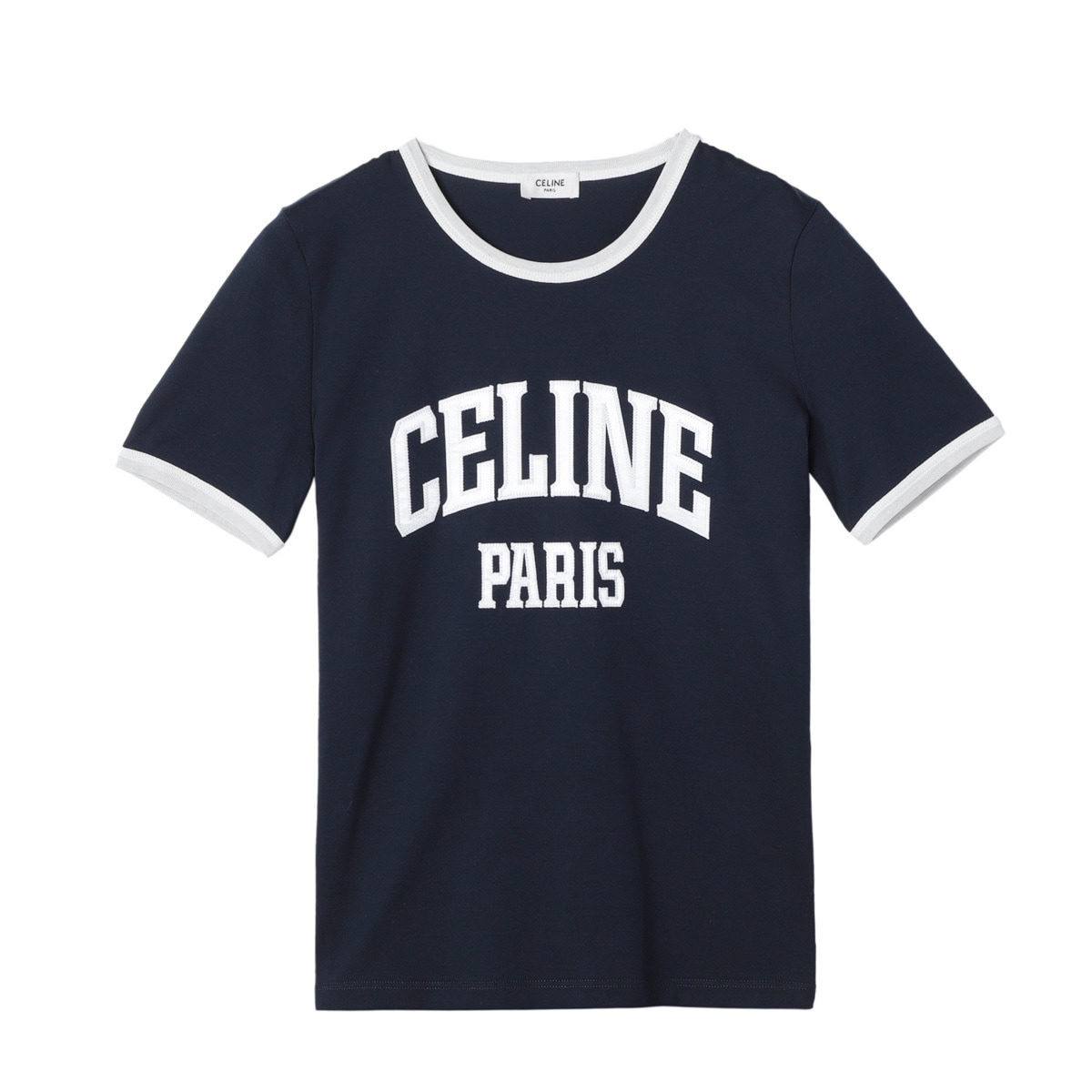 CELINE Paris 70`s クロップ Tシャツ アウトレット】CELINE セリーヌ クルーネックTシャツ/T-SHIRT
