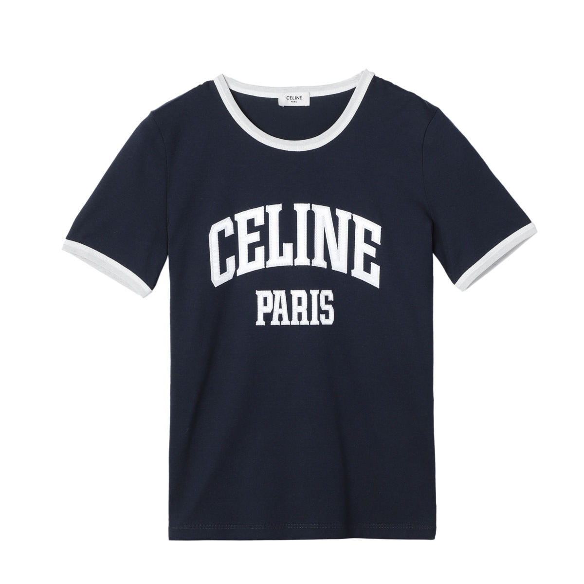 【タイムセール TOPS】CELINE セリーヌ クルーネックTシャツ/T-SHIRT 70'S CELINE PARIS レディース