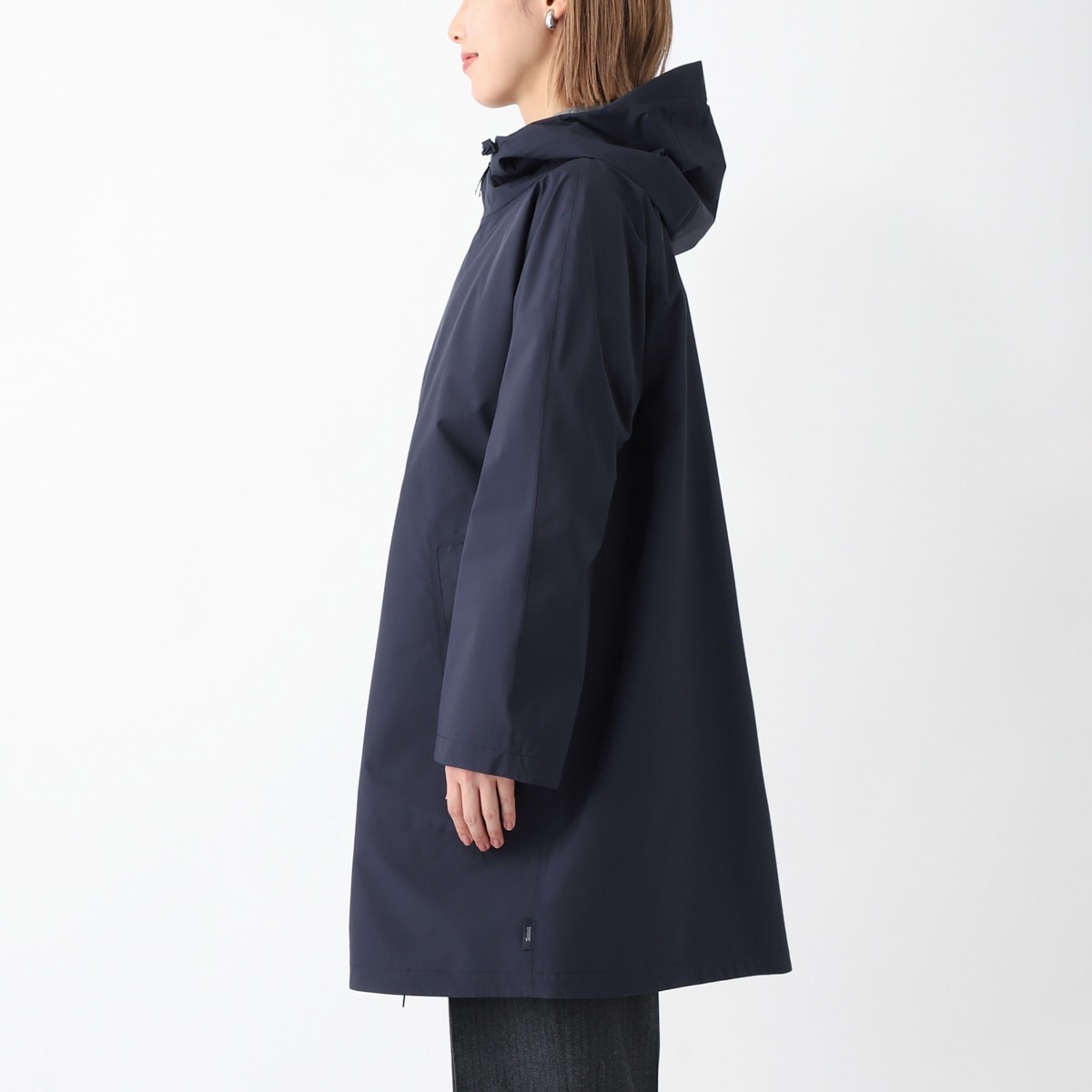 crst11さま専用　HERNO ウール　裏地なし　コート　ブルー crst11さま専用 HERNO ウール 裏地なし コート ブルー HERNO