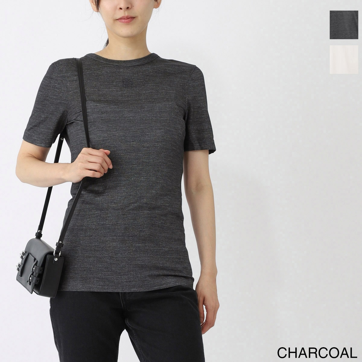 『ネコポス対応(1点まで)』【アウトレット】LOEWE ロエベ クルーネックTシャツ レディース
