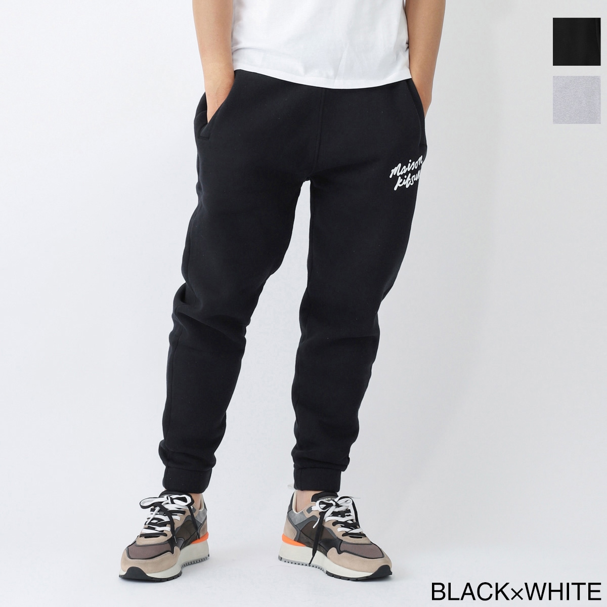 【アウトレット】MAISON KITSUNE メゾンキツネ スウェットパンツ/MAISON KITSUNE HANDWRITING COMFORT JOG PANTS メンズ