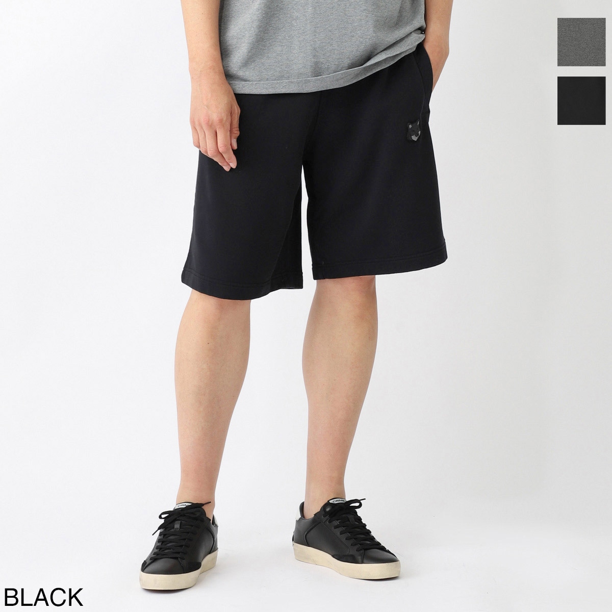 MAISON KITSUNE メゾンキツネ ショートパンツ/ハーフパンツ/BOLD FOX HEAD PATCH OVERSIZE JOG SHORTS メンズ
