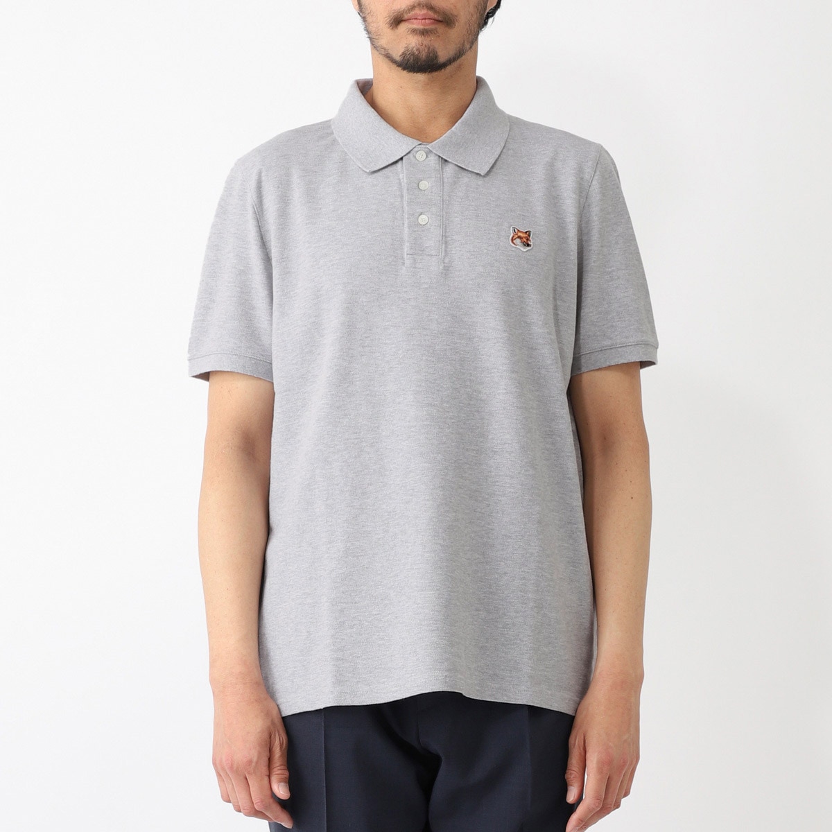 MAISON KITSUNE メゾンキツネ ポロシャツ/FOX HEAD PATCH REGULAR POLO メンズ