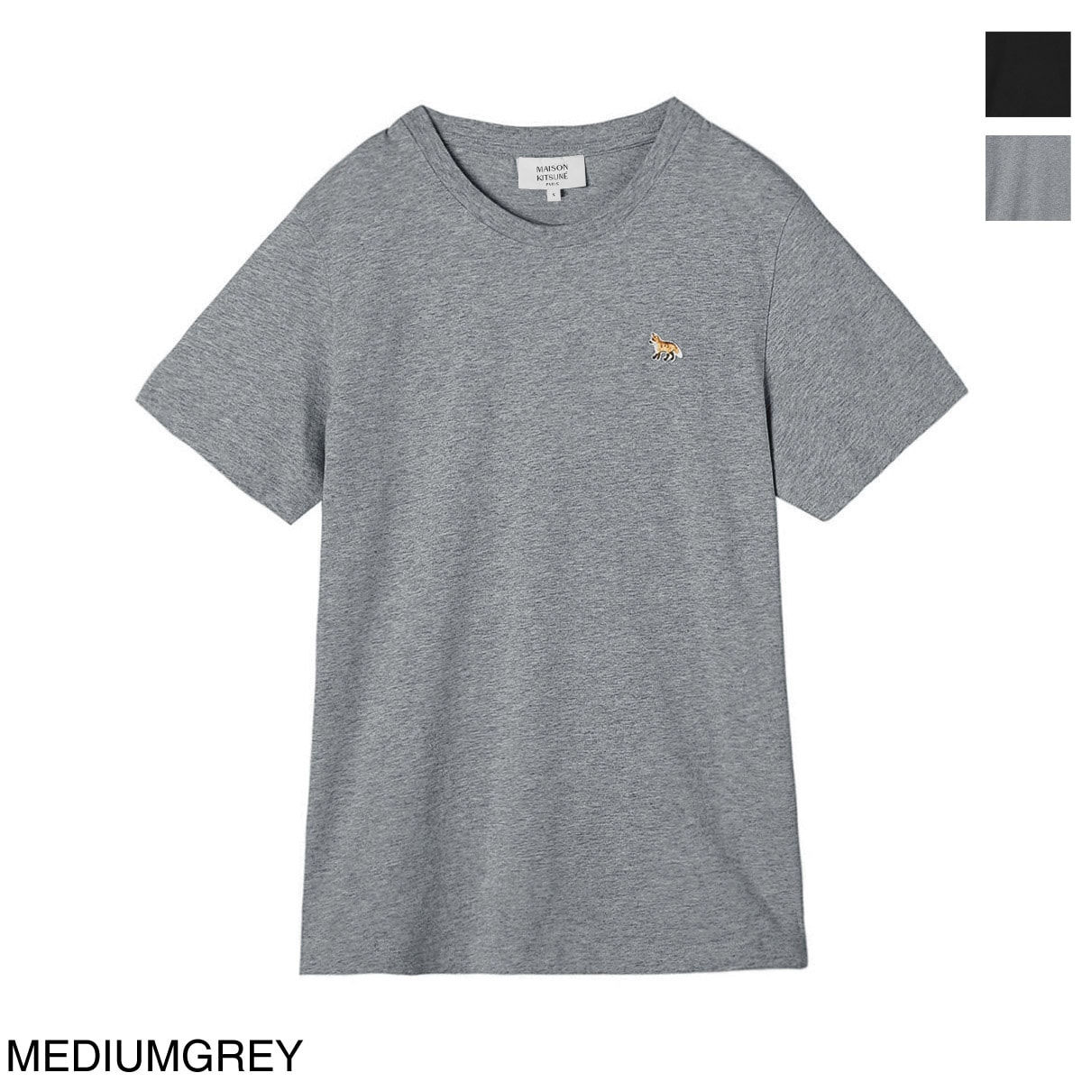 MAISON KITSUNE メゾンキツネ クルーネックTシャツ/BABY FOX PATCH REGULAR TEE SHIRT レディース