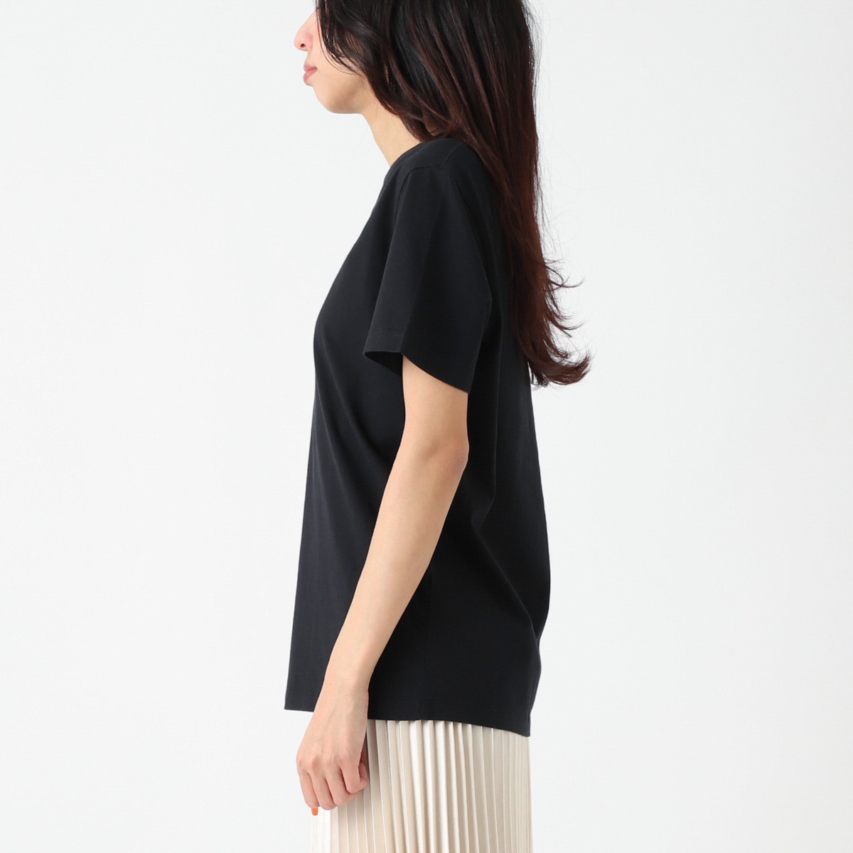 MAISON KITSUNE メゾンキツネ クルーネックTシャツ/BABY FOX PATCH REGULAR TEE SHIRT レディース
