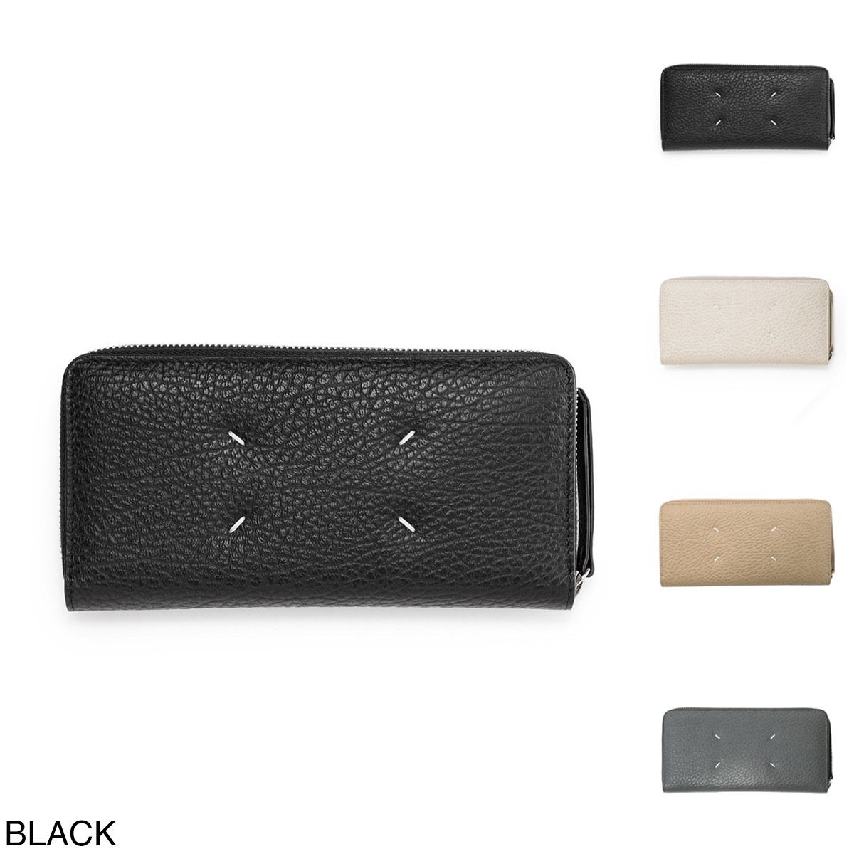 Maison Margiela メゾンマルジェラ ラウンドファスナー長財布 小銭入れ付き/ロングウォレット/WALLET ZIP AROUND CONTINENTAL レディース