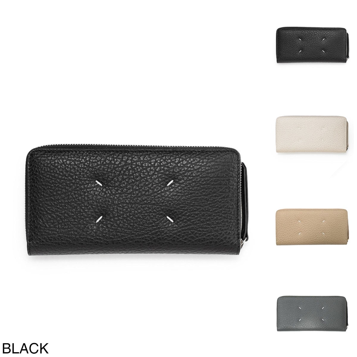 Maison Margiela メゾンマルジェラ ラウンドファスナー長財布 小銭入れ付き/ロングウォレット/WALLET ZIP AROUND CONTINENTAL レディース