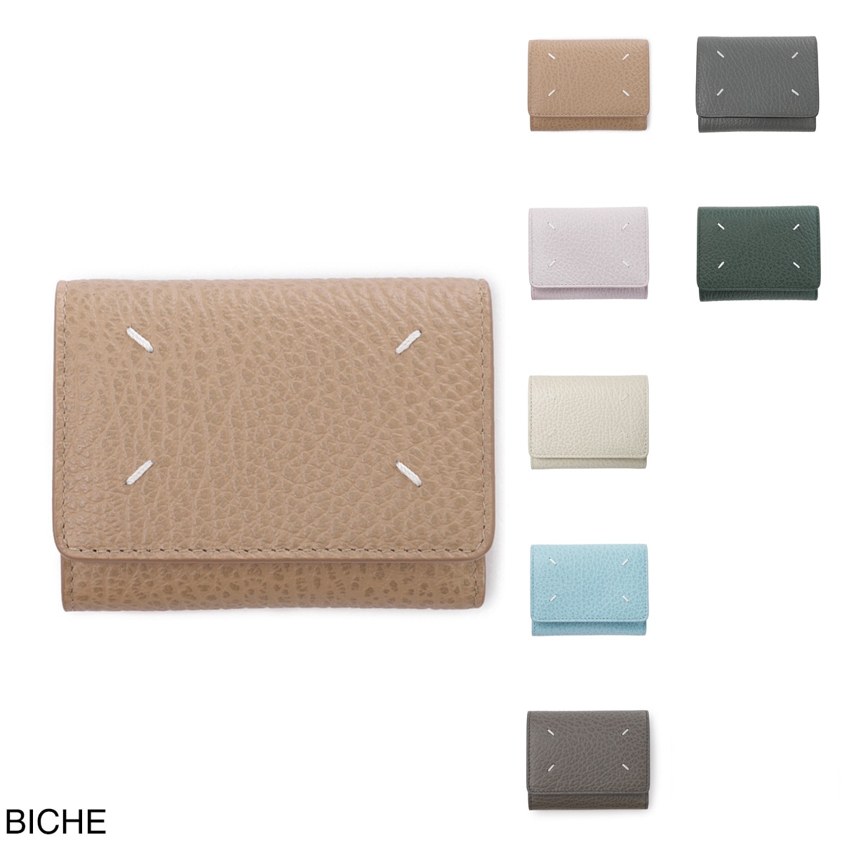 Maison Margiela メゾンマルジェラ 3つ折り財布 小銭入れ付き/WALLET CLIP 3 WITH ZIP レディース