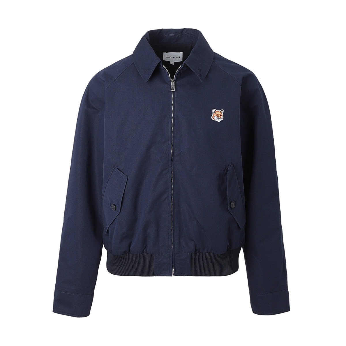MAISON KITSUNE ネイビー ナイロンジャケット メゾンキツネ M アウトレット】MAISON KITSUNE メゾンキツネ ジップアップ