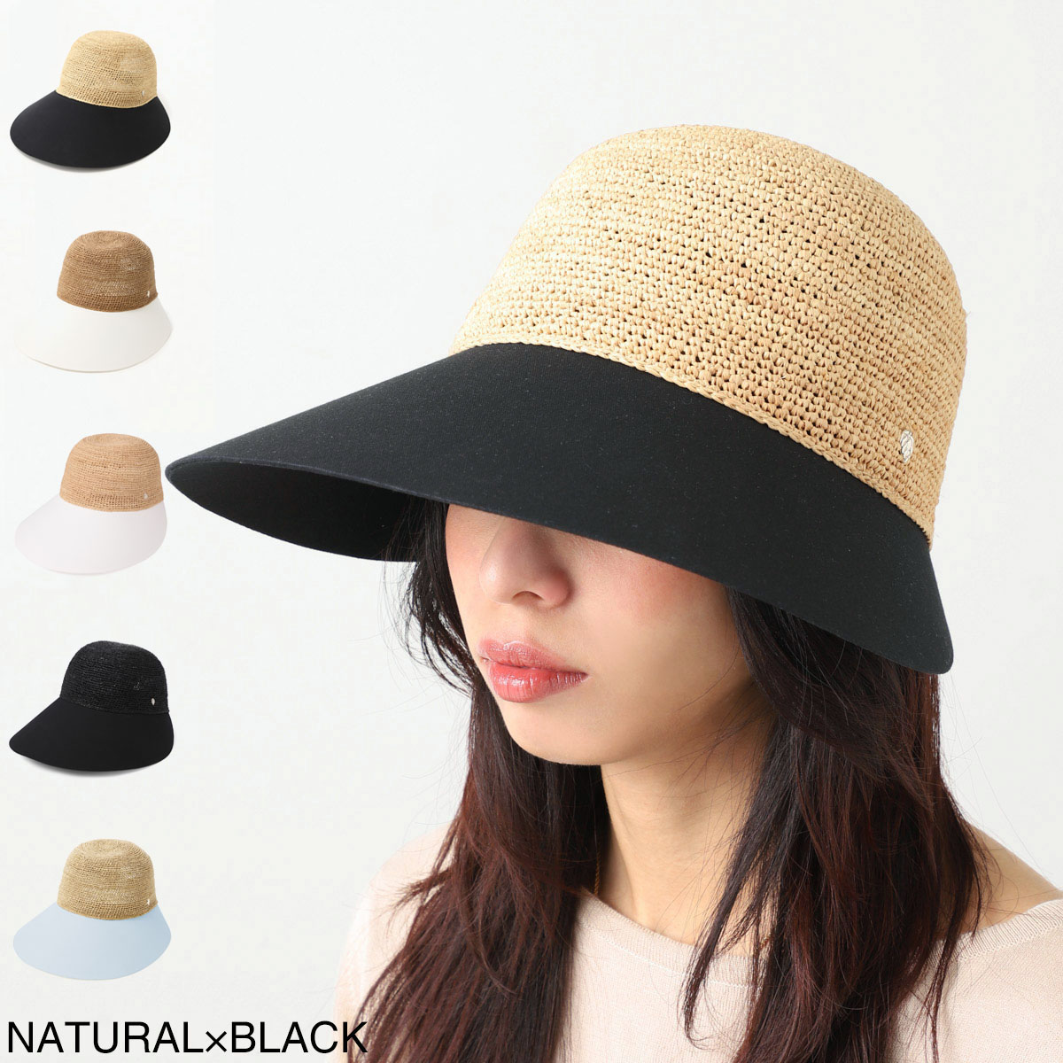 【美品】HELEN KAMINSKI Angelica バケットハット ネイビー Helen Kaminski（ヘレンカミンスキー）の「HELEN KAMINSKI