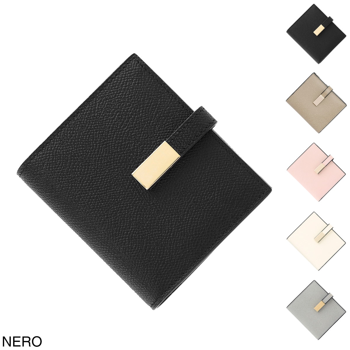 Valextra ヴァレクストラ 2つ折り財布 小銭入れ付き/V9E39 028 レディース