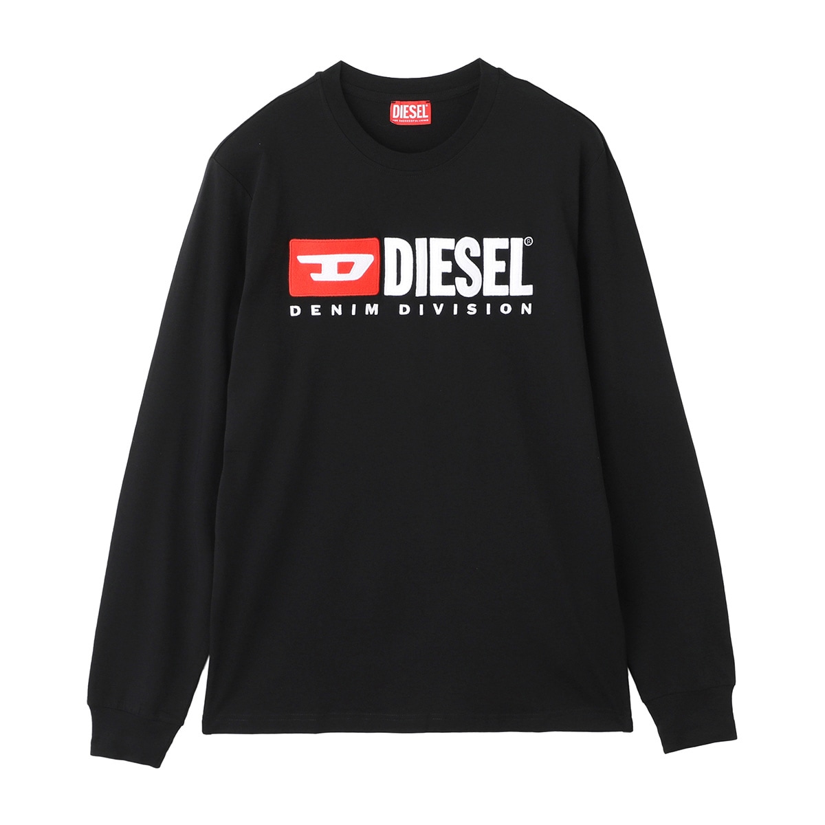 【訳あり】【アウトレット】 DIESEL ディーゼル クルーネック 長袖Tシャツ/T-JUST-LS-DIV【返品交換不可】 メンズ