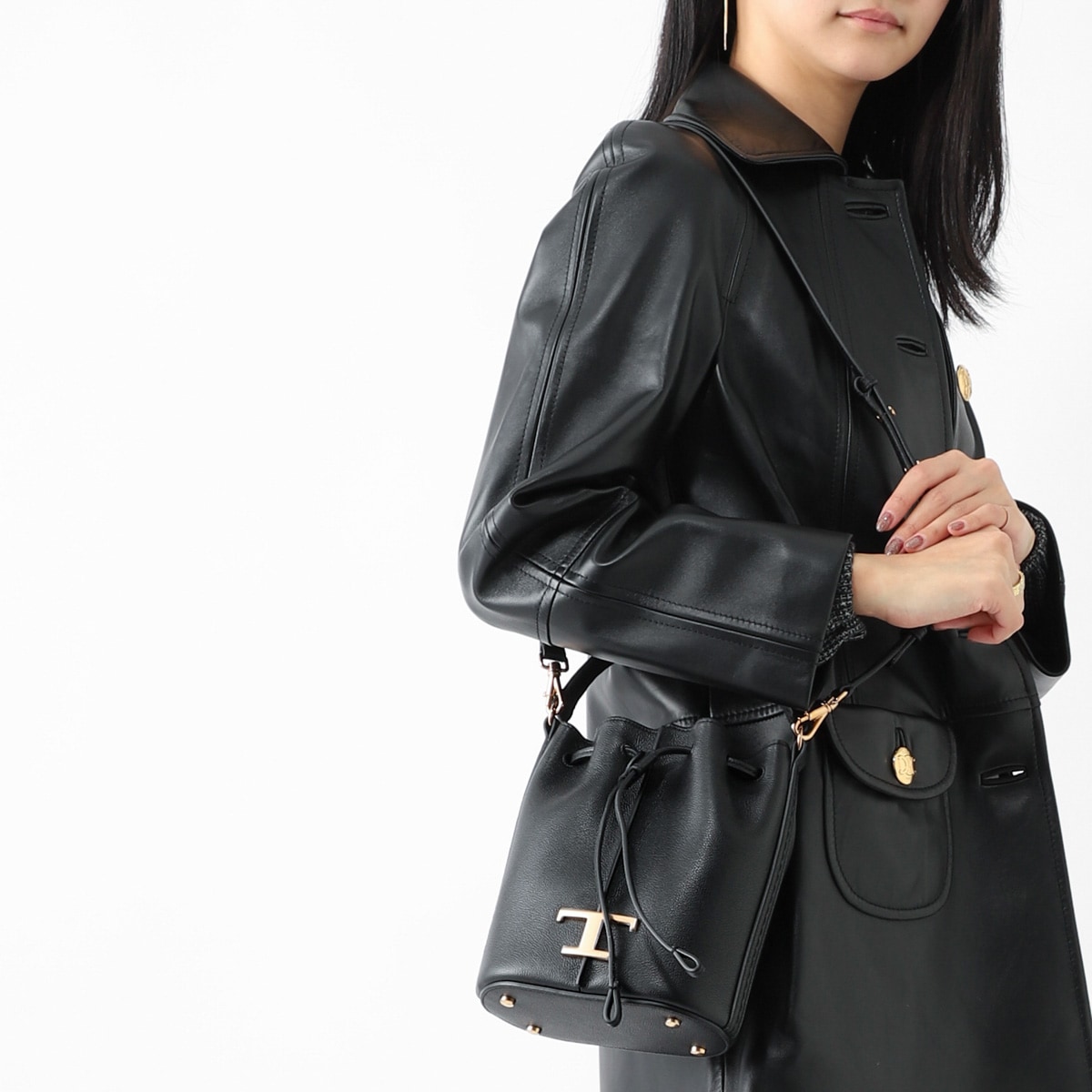 TODS トッズ バケットバッグ 2WAY/ショルダーバッグ/T TIMELESS レディース