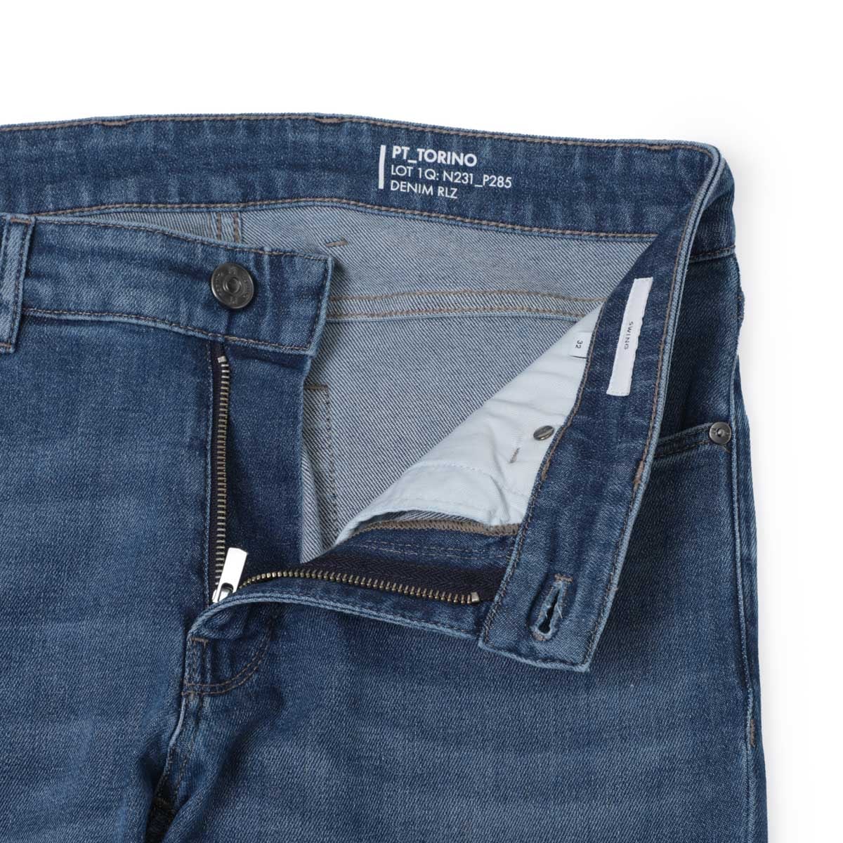 【アウトレット】【ラスト1点】PT TORINO DENIM ピーティートリノデニム ジップフライジーンズ/SWING SUPERSLIM FIT【大きいサイズあり】 メンズ