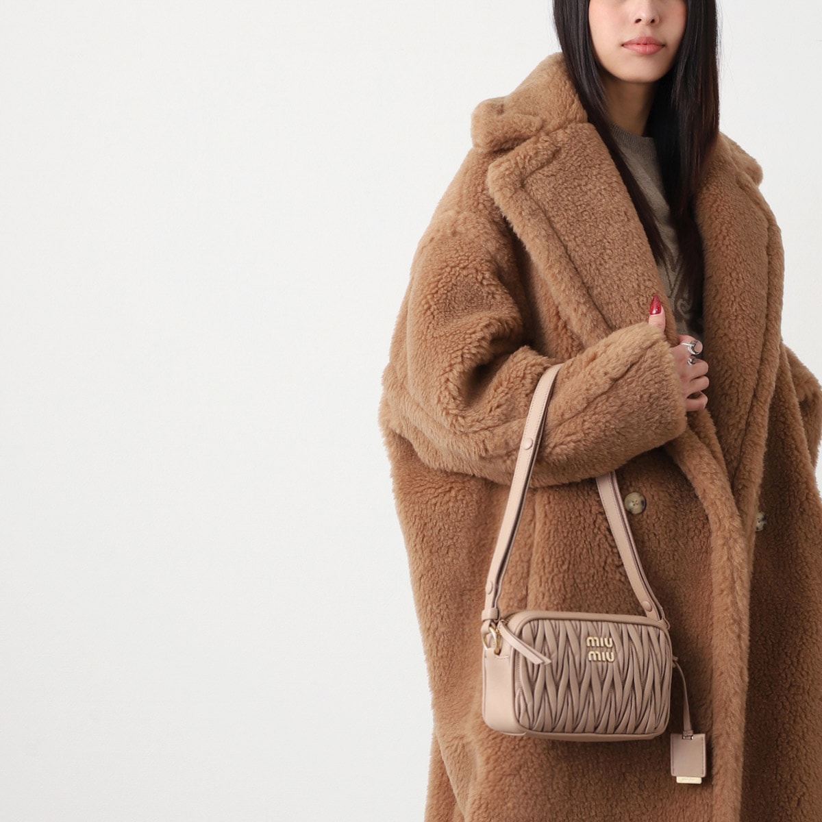 【アウトレット】miu miu ミュウミュウ ショルダーバッグ/MATELASSE NAPPA LEATHER レディース