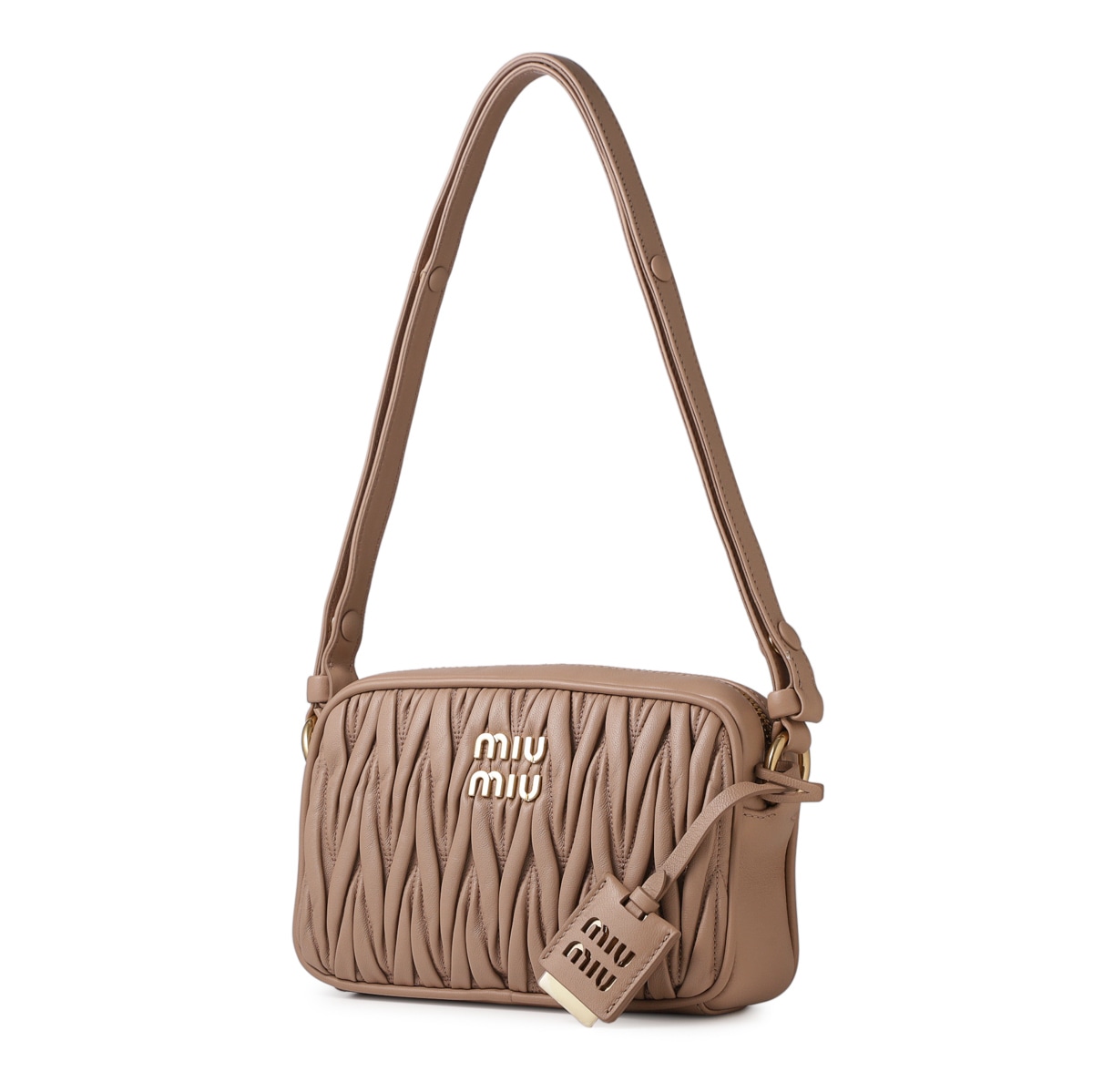 ミュウミュウ　ファー　ムートン　カメラバッグ　　5BH118 miu ミュウミュウ MIU 2WAY ショルダーバッグ シープファー