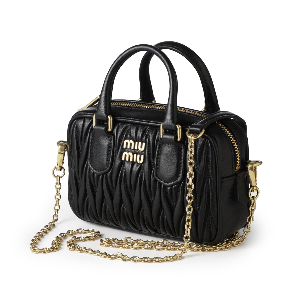 *小さな主役*miumiu*織物ハンドバッグ ミニサイズ ショルダー miu miu ミュウミュウ ハンドバッグ 2WAY/ショルダーバッグ