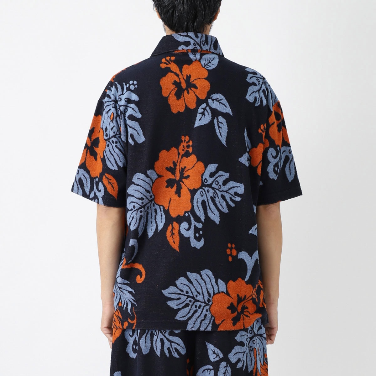 MAISON KITSUNE*クールな質感*オーバーサイズ タオル地 ポロ MAISON KITSUNE メゾンキツネ ポロシャツ/JACQUARD OVERSIZE