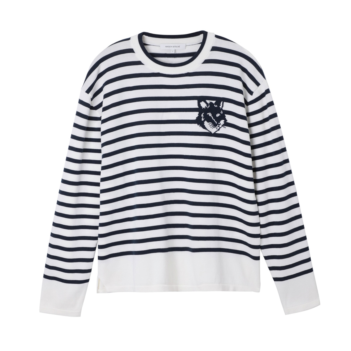 Maison kitsune メンズ　ロゴニット　ネイビー　ニット　X L 楽天市場】メゾンキツネ MAISON KITSUNE IU00504KT1036 ニット