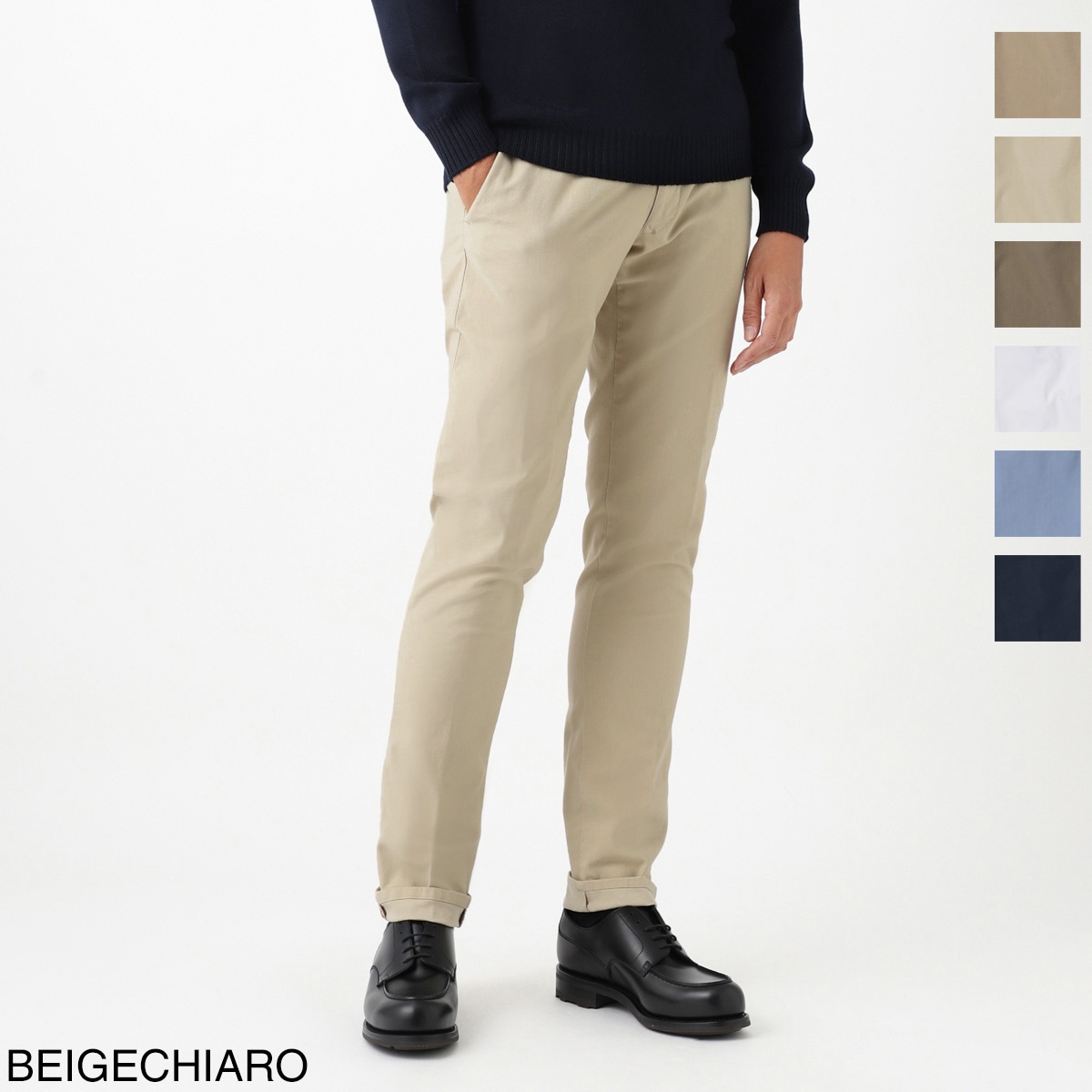 INCOTEX SLACKS★新品インコテックス 軽量ウエストギャザーパンツ31 INCOTEX（インコテックス） スラックス INCOTEX SLACKS コットンパンツ